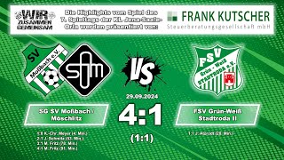 SG SV MoßbachMöschlitz  FSV Grün Weiß Stadtroda II 41 11 Highlights 29092024 [upl. by Noned313]