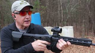 RIFLE REVIEW SmithampWesson MampP FPC 9mm Folding Carbine [upl. by Airotahs]