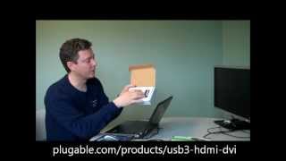 Plugable USB 30 HDMI  DVI Graphics Adapter Unboxing Part 12 [upl. by Ridgley]