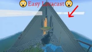 How to make an easy lava cast in Minecraft Takes only 5 min😲😲 [upl. by Anitsyrk667]