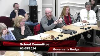 North School Committee 3524  Governors Budget and MSBA Update [upl. by Bove]