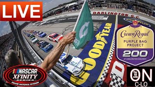 🔴Crown Royal Purple Bag Project 200 at Darlington Live Nascar Xfinity Series Leaderboard and more [upl. by Odnomar]