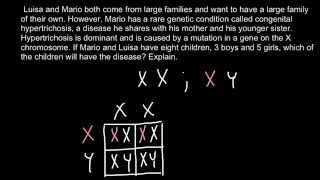 Xchromosome linked genetic disorder problem [upl. by Boyce]