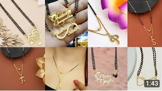 🥰नाम वाले मंगलसूत्र की लेटेस्ट डिज़ाइन दाम के साथdaily wear mangalsutra design [upl. by Lissner391]