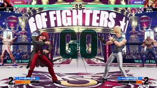 The King Of Fighters XV  Iori Yagami vs Benimaru Nikaido KOF15 Hard AI Versus Mode KOFXV [upl. by Alahs85]