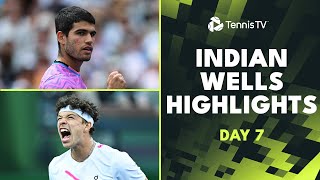 Sinner Faces Shelton Alcaraz Back In Business  Indian Wells 2024 Day 7 Highlights [upl. by Beitch543]