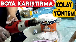 Boya Nasıl Karıştırılır  Kolay Boya Karıştırma  Boya Nasıl Hazırlanır [upl. by Mccready]