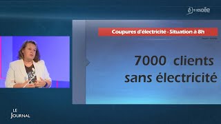 Tempête Caetano  7000 foyers encore privés délectricités à 8 heures ce vendredi [upl. by Vanden]