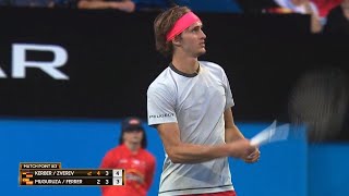 Team Germany v Team Spain highlights RR  Mastercard Hopman Cup 2019 [upl. by Martinsen]