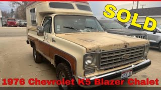 SOLD  1976 Chevrolet K5 Blazer Chalet  Walk Around [upl. by Bridgid]