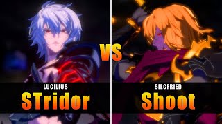 GBVSR  STridor Lucilius VS Shoot Siegfried  High Level Gameplay [upl. by Rtoip311]