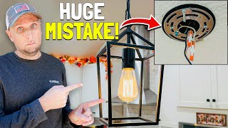 Avoid These VERY Common DIY Mistakes When Installing Light Fixtures [upl. by Onyx556]