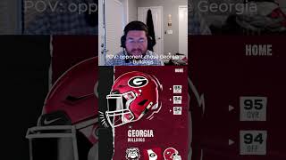 POV Opponent Chose Georgia Bulldogs cfb25 collegefootball collegefootball25 [upl. by Tristan241]