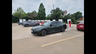 Updated BMW i4 M50 and Tesla Supercharger with MagicDock 2024 [upl. by Llarret]