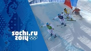 France Dominate The Mens Ski Cross Medals  Sochi 2014 Winter Olympics [upl. by Kidd]