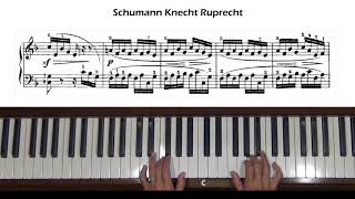 Schumann Knecht Ruprecht Album for the Young Op 68 No 12 Piano Tutorial [upl. by Anilecram]