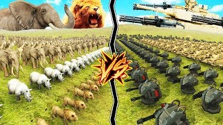 NATURALEZA VS TECNOLOGIA  BEAST BATTLE SIMULATOR [upl. by Greenes]