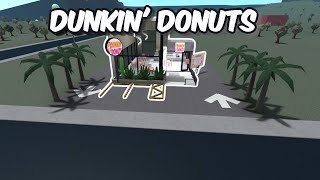 BUILDING DUNKIN DONUTS IN BLOXBURG [upl. by Collum]