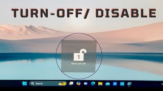 How to Turn off  Disable Caps Lock Number Lock Notification  Pop Up in HP laptops [upl. by Clio]