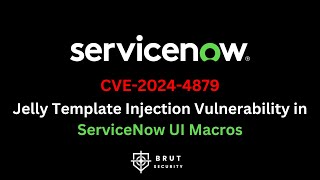 CVE20244879  Template Injection Vulnerability in ServiceNow  Bug Bounty POC  Brut Security [upl. by Travus]