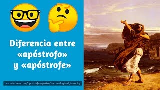 Diferencias entre «apóstrofe» y «apóstrofo» [upl. by Any917]