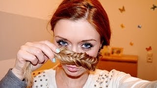 Tutorial Fischgrätenzopf  fishtail braid tutorial  LeileiStyle [upl. by Selima]