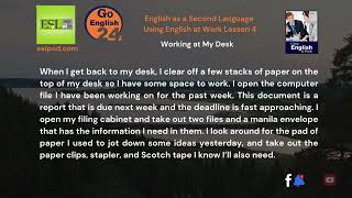 Go English 24 Using English at Work [upl. by Kcim79]