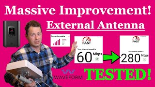 ✅ Waveform External Antenna  Arcadyan KVD21 TMobile 5G Home Internet  Speed Tested [upl. by Suiram]