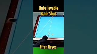 Billiards Legendary Efren Reyess Bank Shot shorts trickshots billiards 9ball [upl. by Blackmun915]