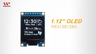 112 inch COG OLED Display Module 128x128 with PCB SH1107 WEA128128G [upl. by Ranson]