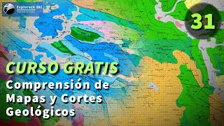 Curso Gratuito de Geología HD 1080p Comprensión de Mapas y Cortes Geológicos 3132 I Explorock [upl. by Yecnay]