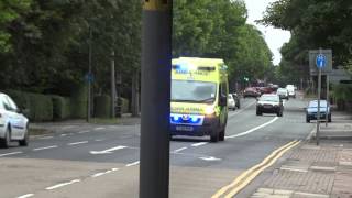 East Midlands Ambulance  Peugeot Boxer Emergency Ambulance Flying To A Shout [upl. by Mcginnis617]