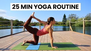 25 Min Yoga Routine to Improve Back Flexibility [upl. by Ariahay]