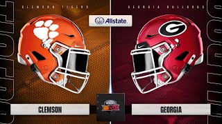 17 Clemson  1 Georgia  Week 1 Simulation College football 25 [upl. by Nnyledam]