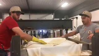 Watch apple cider pressing at Fuhrmans Cider Mill and Bakery [upl. by Hctud]