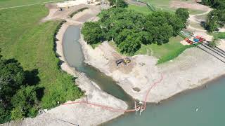 View of Lake Dunlap Dam after failure  New Braunfels TX  June 12 2019 [upl. by Jay]