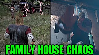 Family House CHAOS  The Texas Chainsaw Massacre Game [upl. by Stirling710]