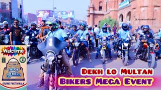 Dekh lo multan  Bikers mega event  khanewal riders [upl. by Gabriell892]