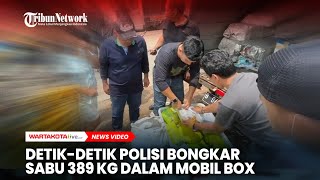 DetikDetik Polisi Bongkar Sabu 389 Kg dalam Mobil Box [upl. by Hamford]