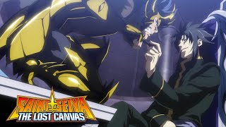 Saint Seiya The Lost Canvas  Manigoldo pelea Thanatos  Español Latino [upl. by Chasse764]