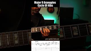 Major 9 Arpeggios amp Cycle Of 4ths  Short Guitar Lesson [upl. by Farrington]