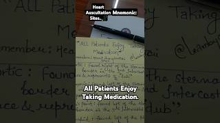 Mnemonic For Heart Auscultation SitesNursing [upl. by Jodie925]