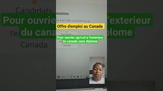 offre demploi au Canada pour les ouvriers agricoles à mexterieur du Canada sans diplôme [upl. by Tedman]