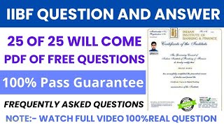 IIBF BCBF exam question paper in English 2023 Free Moke Test in New pattern2023 iibf banking csc [upl. by Bullis]