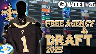 Free Agency und Draft für den Rebuild  Madden 25 Saints Franchise 2 [upl. by Nixon]