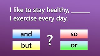 Coordinating Conjunctions Quiz  Can You Score 2020 [upl. by Tiff426]