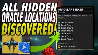 How To Unlock KARVE OF THE WORM Exotic Ship ALL 7 ORACLE LOCATIONS DISCOVERED  Destiny 2 [upl. by Marylynne]