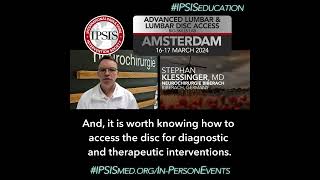 March 2024 IPSIS Amsterdam Advanced Lumbar amp Disc Access Lab [upl. by Nylirak]