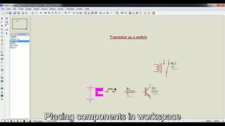 Transistor as a Switch Circuit Simulation  Proteus [upl. by Hcahsem]