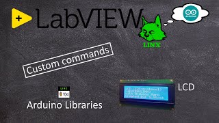 Controlling a LCD with custom commands  LabVIEW LINX 30 with Arduino Nano [upl. by Nsaj]